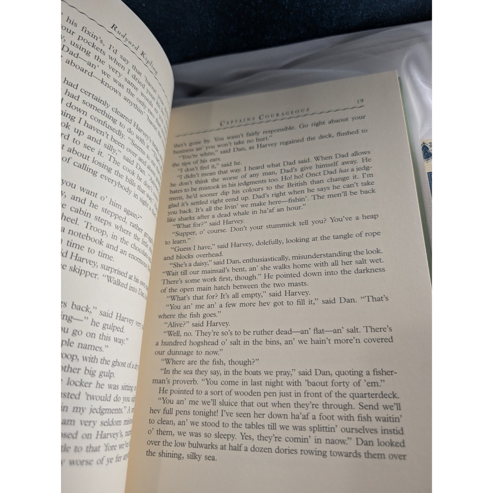 The World's Best Reading Captains Courageous Rudyard Kipling Hardcover - Picture 9 of 12